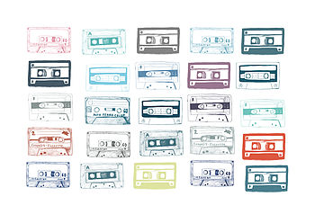 Personalised Play List Cassette Print, 5 of 5