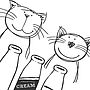 'Cats That Got The Cream' Engagement Print Gift, thumbnail 3 of 7