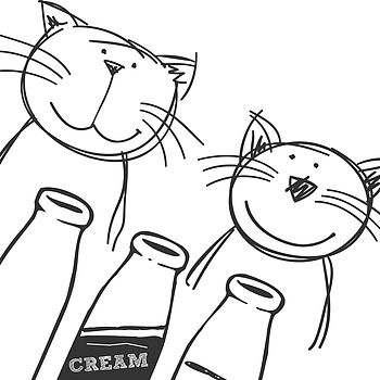 'Cats That Got The Cream' Engagement Print Gift, 3 of 7