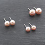 Freshwater Pearl Studs, thumbnail 4 of 6
