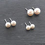 Freshwater Pearl Studs, thumbnail 2 of 6