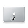 Banksy Girl Swinging Decal For Macbook, thumbnail 1 of 4