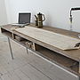 Ellie Reclaimed Wood Desk With Steel Legs, thumbnail 1 of 5