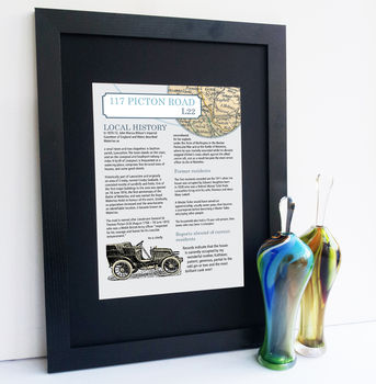 Personalised House History And Map Gift Print, 3 of 6