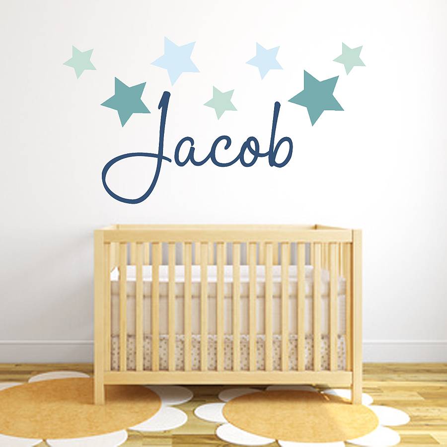 name wall stickers