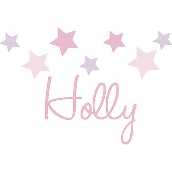 Star Name Fabric Wall Stickers, 5 of 7