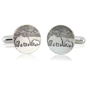 Sterling Silver Elephant And Baby Elephant Cufflinks, 2 of 6