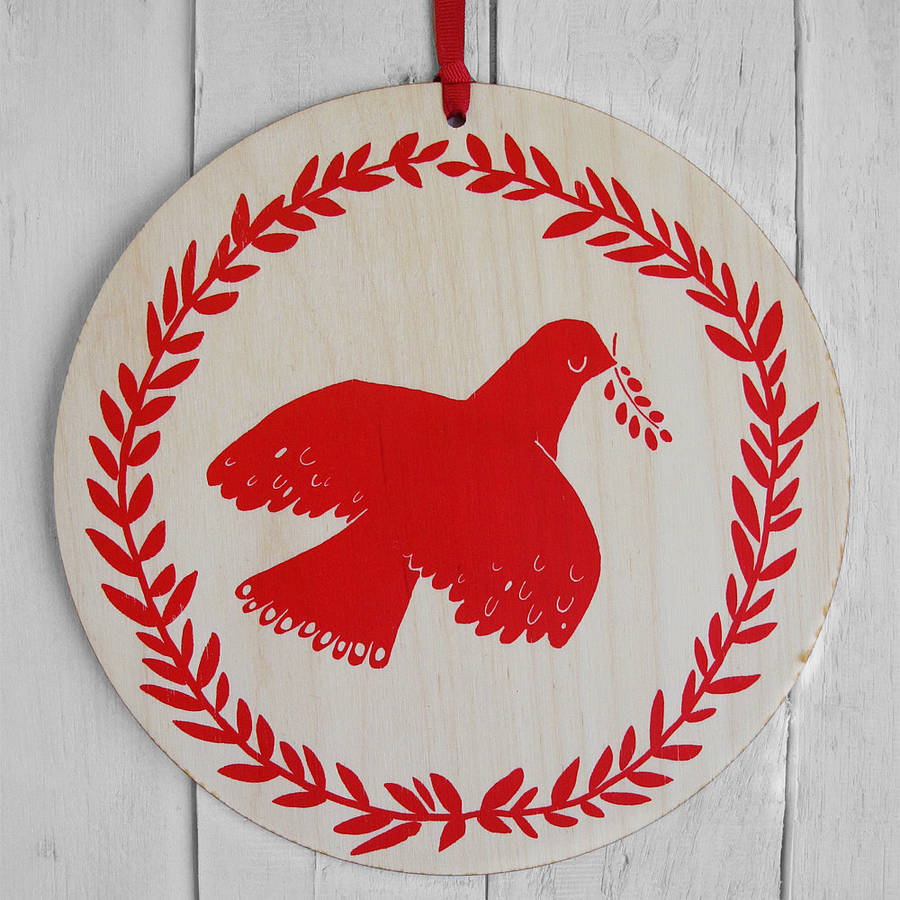 Large Christmas Dove Decoration By Peris and Corr  notonthehighstreet.com