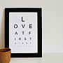 Personalised 'Love At First Sight' Print, thumbnail 1 of 3