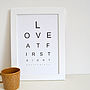 Personalised 'Love At First Sight' Print, thumbnail 3 of 3