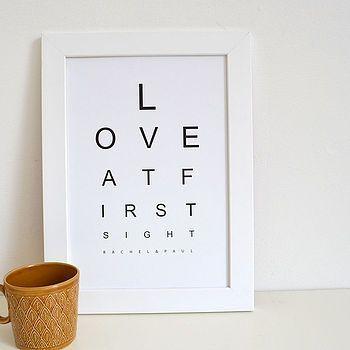 Personalised 'Love At First Sight' Print, 3 of 3