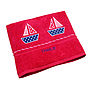 Personalised Red Swimming Towel, thumbnail 6 of 8
