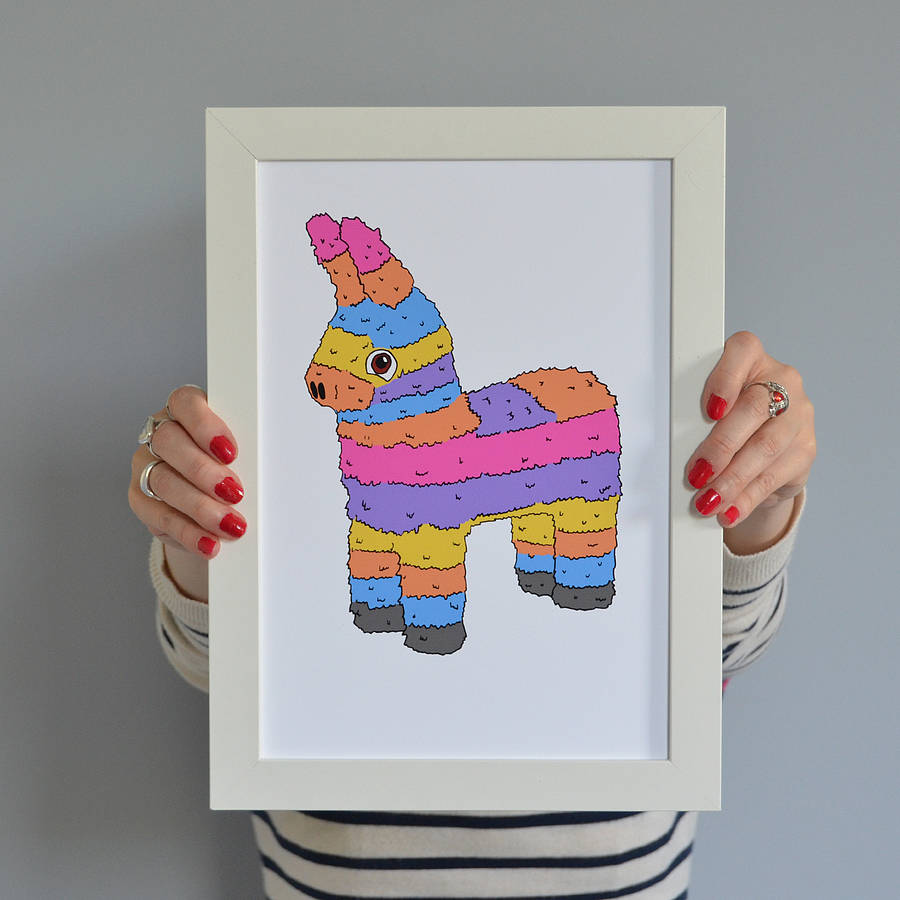 mexican piñata print by miss vicky viola | notonthehighstreet.com