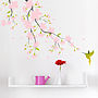 Pink Blossom Colour Wall Sticker, thumbnail 1 of 2