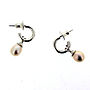 Silver Or Gold Vermeil Mini Hoop Pearl Earrings, thumbnail 1 of 6