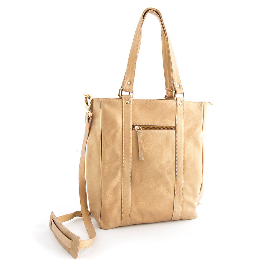 Gold Leather Tote By BETTY & BETTS | notonthehighstreet.com