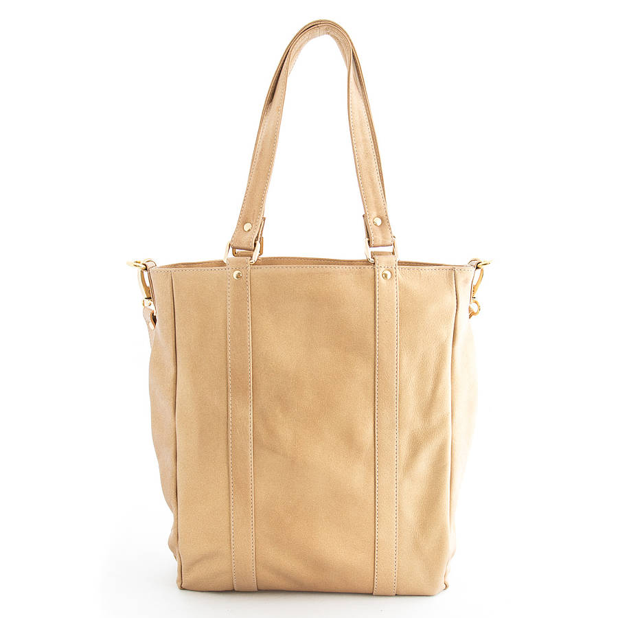 Gold Leather Tote By BETTY & BETTS | notonthehighstreet.com