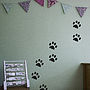 Dog Footprints Decal Pack For Kids, thumbnail 1 of 3