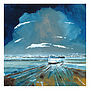 Boat And Sea Canvas Painting, thumbnail 1 of 2