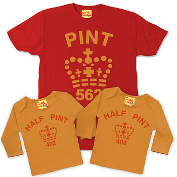 Matching Pint / Half Pint Trio Set Dad Sons Daughters, 4 of 7