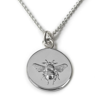 Personalised 21st Birthday Sterling Silver Bee Necklace, 4 of 6