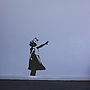 Banksy Girl Reaching Vinyl Wall Decal, thumbnail 3 of 5