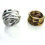 Silver Or Gold Vermeil Coiled Ring, thumbnail 1 of 6