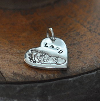 Personalised Hand Or Foot Print Charm, 3 of 8