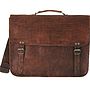 Classic Leather Messenger With Handle, thumbnail 4 of 7