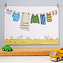 Personalised Children's Blue Washing Line Print, thumbnail 2 of 9