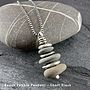 Beach Pebble And Sterling Silver Pendant, thumbnail 1 of 6