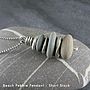 Beach Pebble And Sterling Silver Pendant, thumbnail 2 of 6