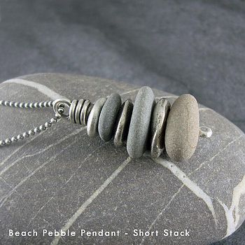 Beach Pebble And Sterling Silver Pendant, 2 of 6