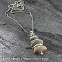 Beach Pebble And Sterling Silver Pendant, thumbnail 3 of 6
