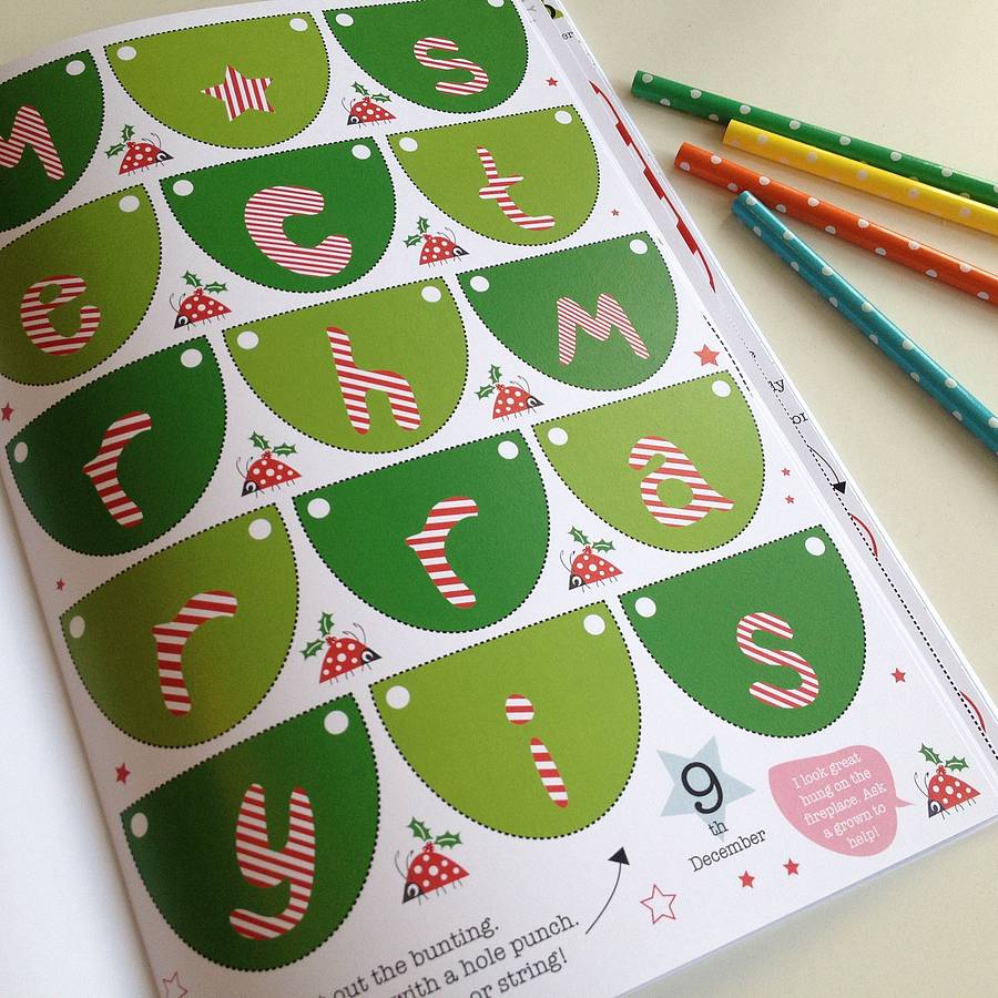 Mini Makes Countdown To Christmas Craft Activity Book By Half Pint Home 