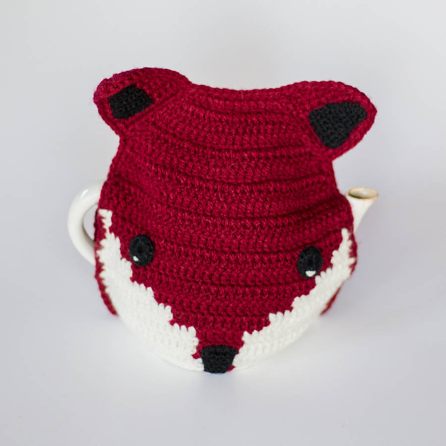 Handmade Crochet Fox Tea Cosy, 1 of 3