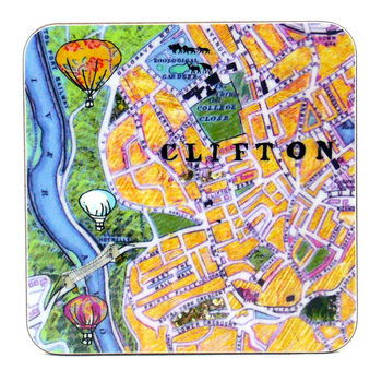 Set Of Six Bristol Map Coasters, 4 of 10