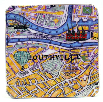 Set Of Six Bristol Map Coasters, 7 of 10