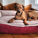 Cradle Fleece Dog Bed By Wolfybeds | notonthehighstreet.com