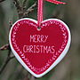Personalised Heart Christmas Tree Decoration, thumbnail 6 of 6