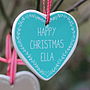 Personalised Heart Christmas Tree Decoration, thumbnail 5 of 6