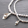 Calla Lily Pearl Necklaces, thumbnail 4 of 9