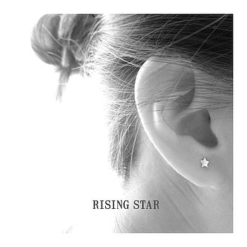 Silver Star Earrings. Rising Star, 5 of 5