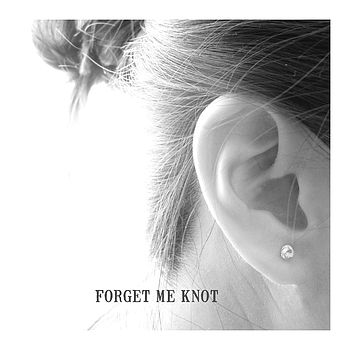 Silver Knot Earrings. Forget Me Knot, 3 of 7