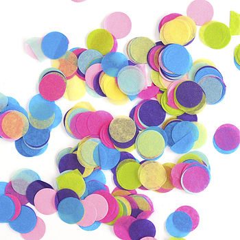 Round Tissue Paper Confetti By Peach Blossom | notonthehighstreet.com