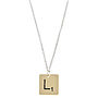 Vintage Letter Tile Personalised Necklace, thumbnail 7 of 7
