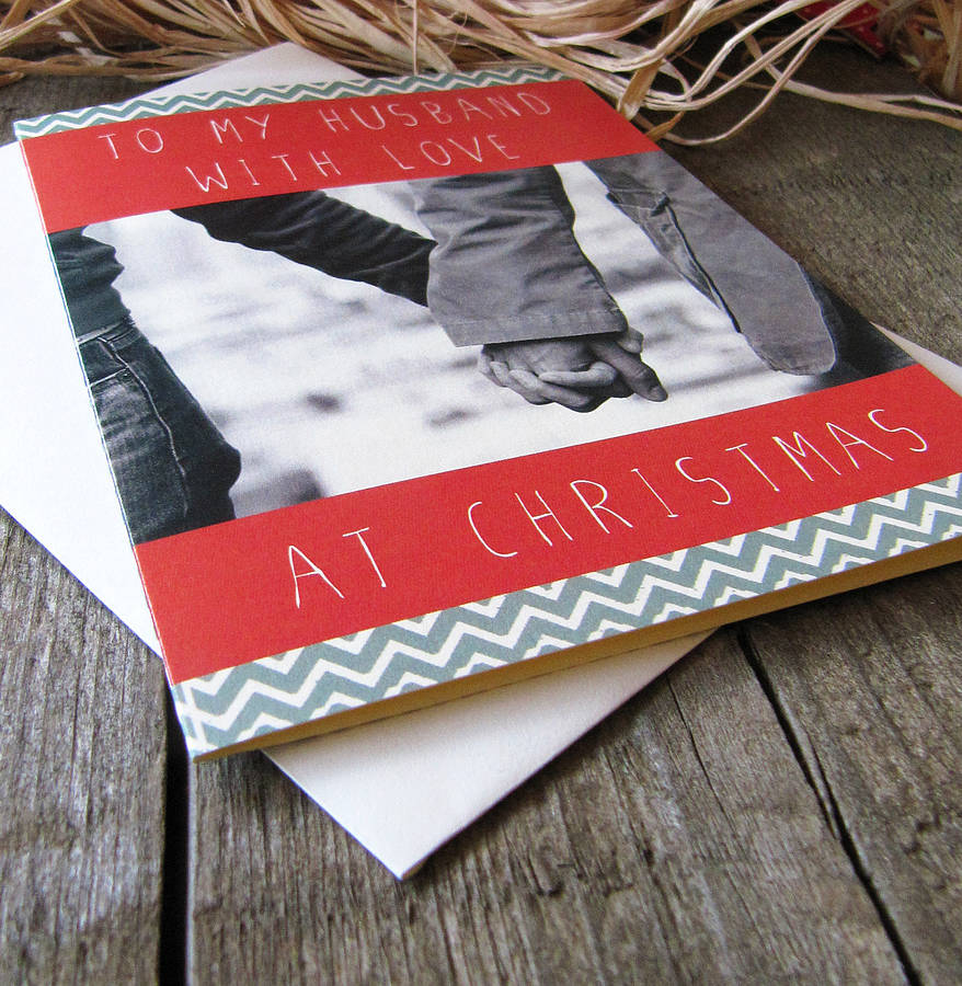 'To My Husband' Xmas Card By Precious Little Plum  notonthehighstreet.com
