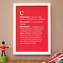 Personalised Word Dictionary Print, thumbnail 2 of 3