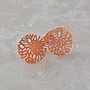 Frost Rose Gold Plated Silver Stud Earrings, thumbnail 8 of 11