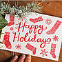 Letterpress Christmas Cards Pack Of Six, thumbnail 1 of 3